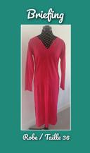 Robe de nuit rose bonbon broderie Taille S Briefing