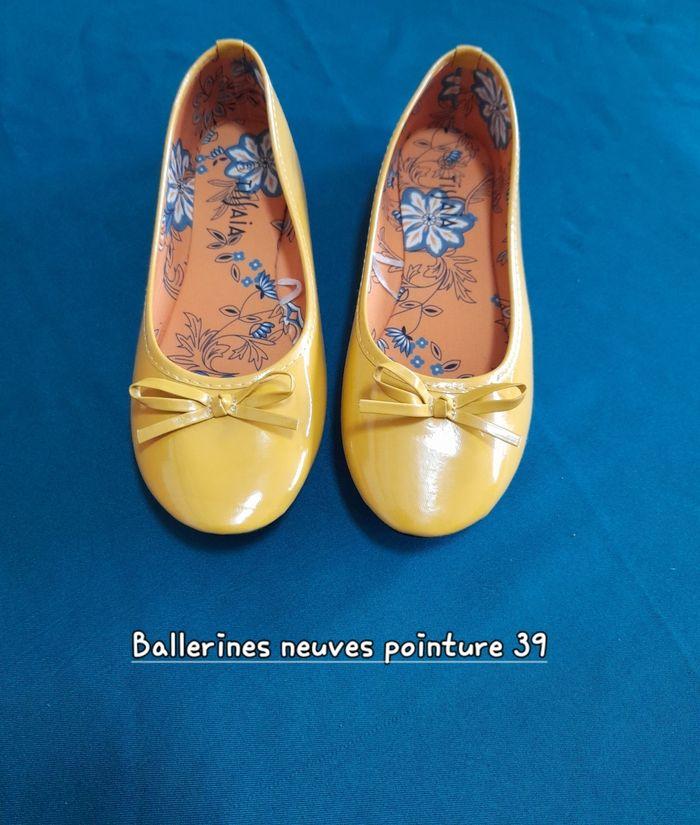 Ballerines jaune femme - photo numéro 1