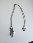 Collier sautoir bleu