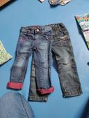 Lot deux jeans Catimini fille 2ans