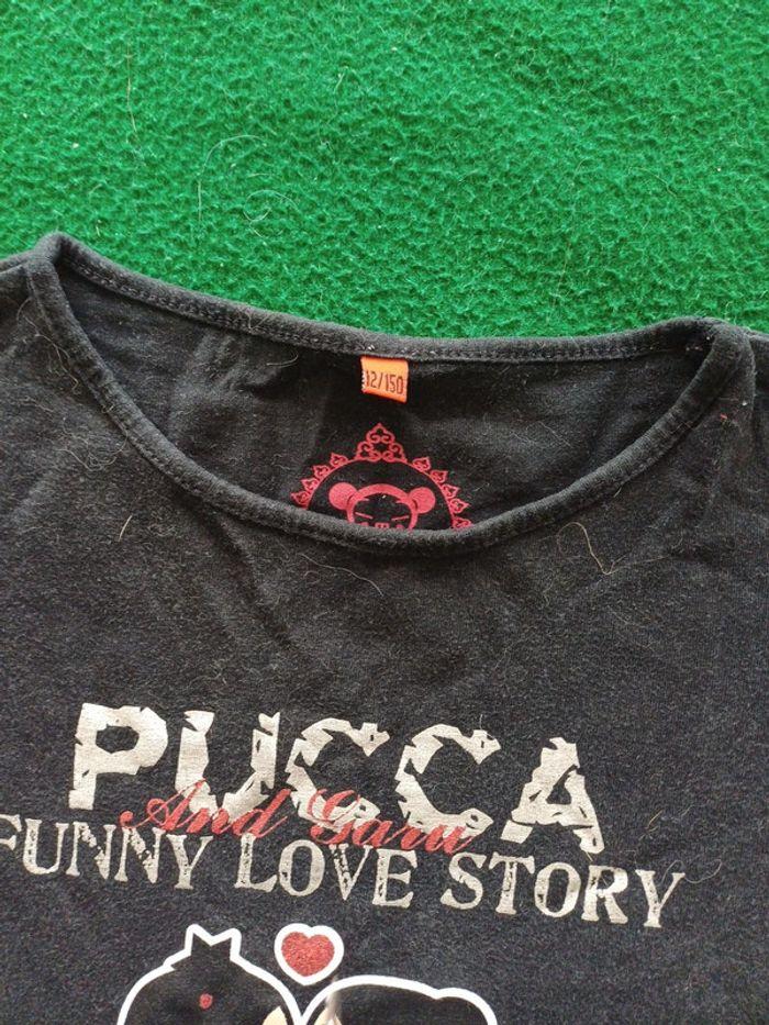 Tee-shirt noir pucca 12 ans - photo numéro 2