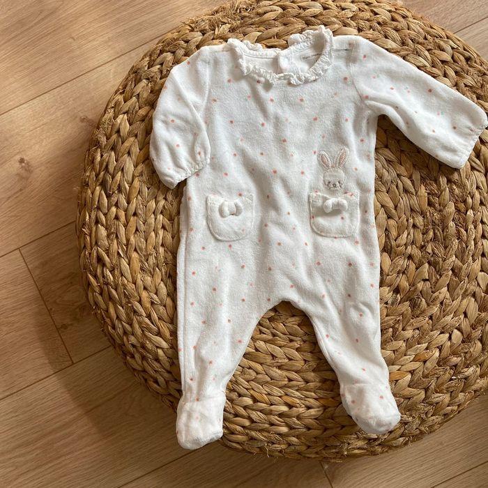 Pyjama velours Sergent Major bébé fille 1M - photo numéro 1