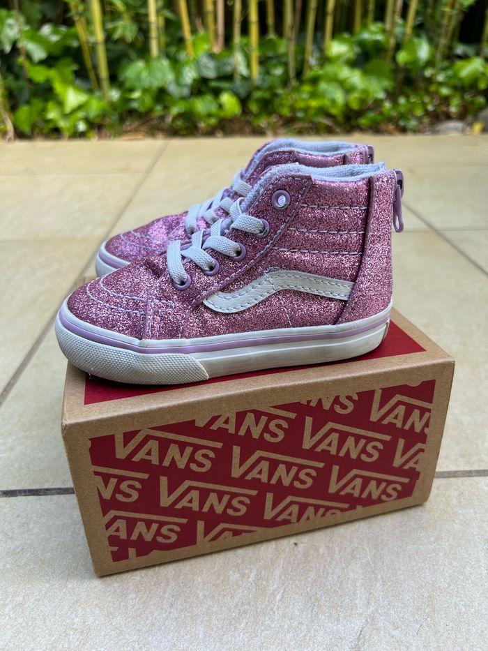 Vans Glitter Lilac taille 22 - photo numéro 3