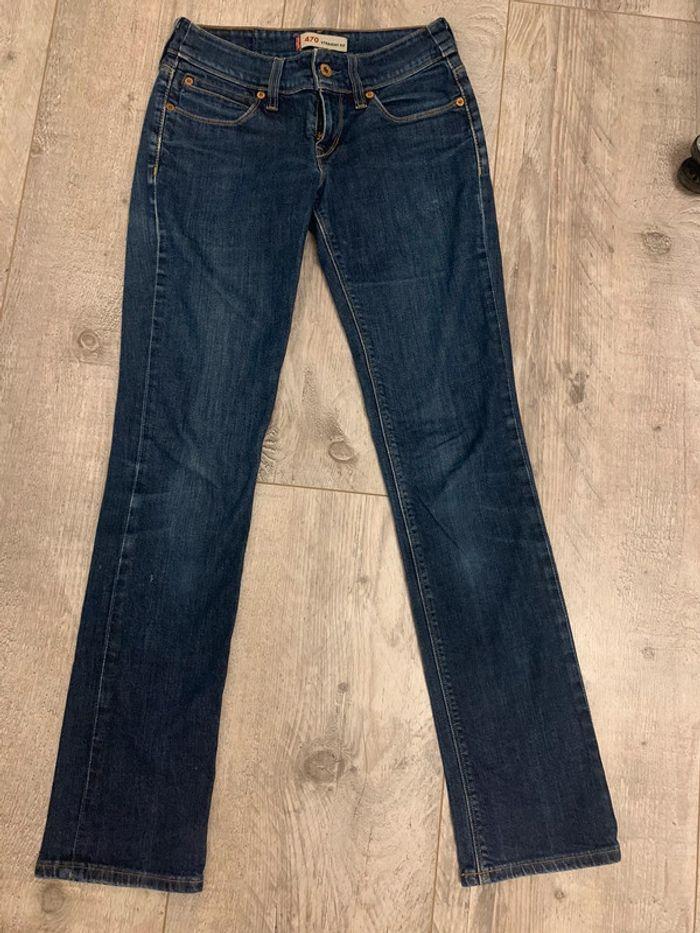 Jean Levis 470 bleu taille basse - photo numéro 1