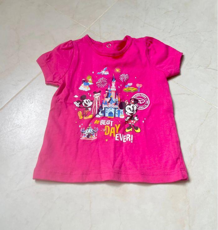 Disney t shirt officiel bébé fille parfait état - photo numéro 1