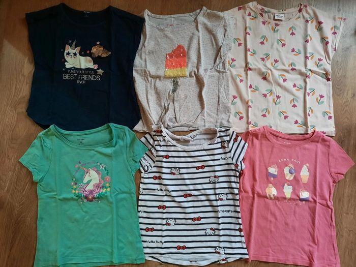 Lot de 6 t-shirts fille 5 ans - photo numéro 1