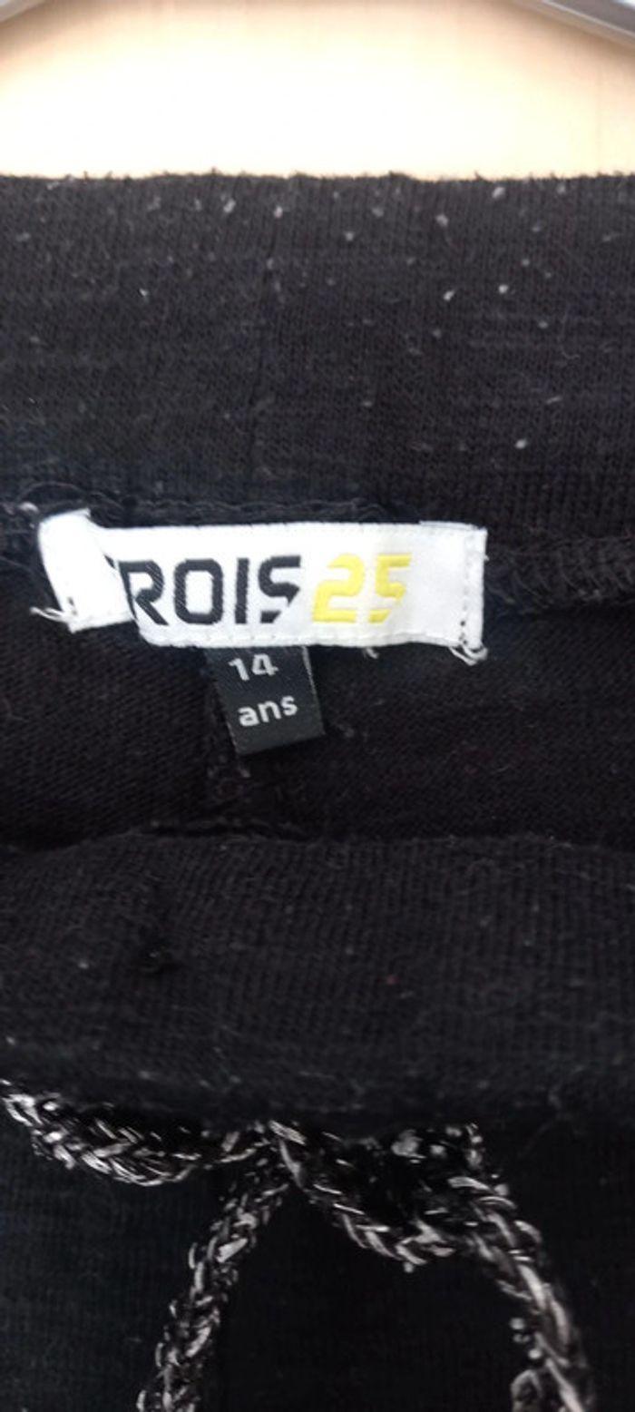 Pantalon sport fille noir. Trois25 - photo numéro 4