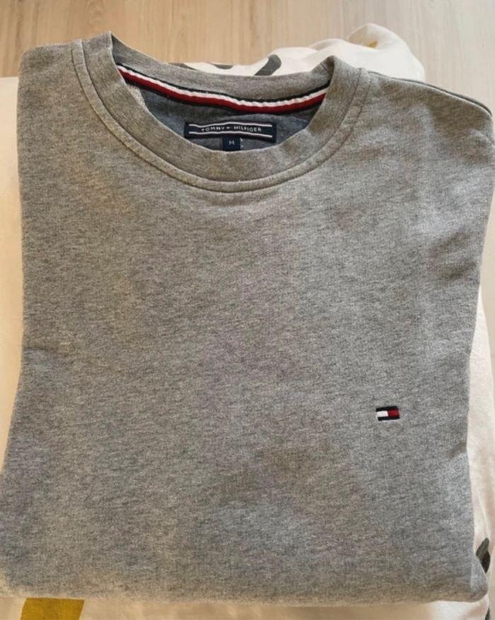 Pull Tommy Hilfiger Gris - photo numéro 3