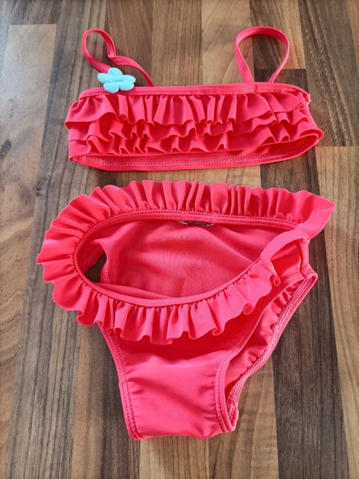 Maillot de bain 2 pièces rose 12 mois - photo numéro 1