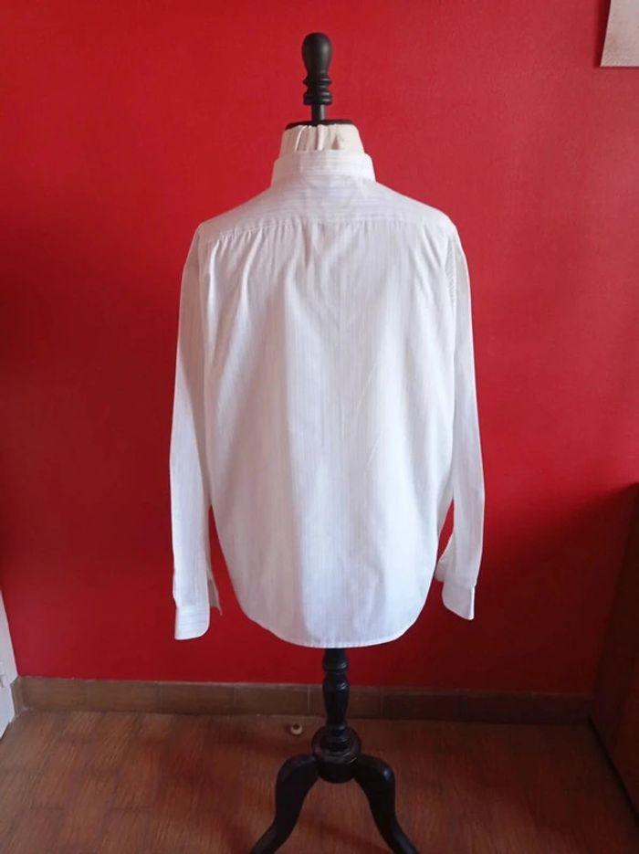 Chemise Rayée Blanche Taille 46 3Lords - photo numéro 3