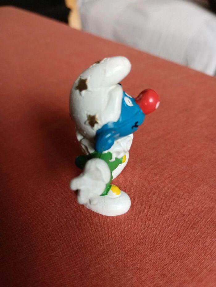 Figurine Schtroumpf clown années 80 - photo numéro 4