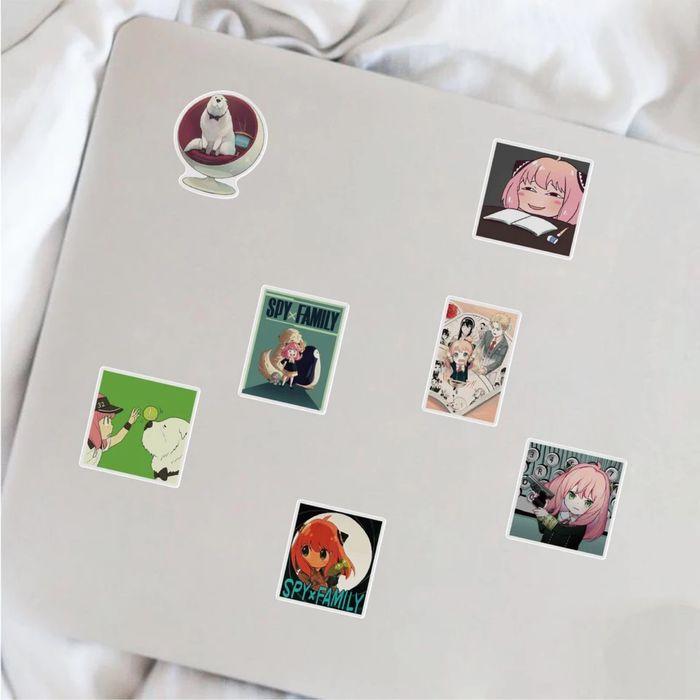 Autocollant spy family stickers waterproof manga enfant fille rose - photo numéro 3