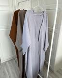 Ensemble abaya kimono en lin