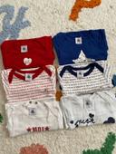 Lot de 6 bodies petit bateau