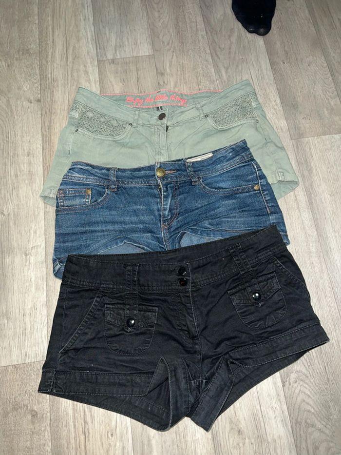 Lot de 3 short en jeans femme taille s