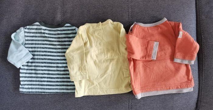 Lot t shirts manches longues bébé 3 mois - photo numéro 2