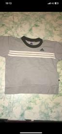 Pull enfant adidas gris authentique 2/3 ans, très peu porté très bon état