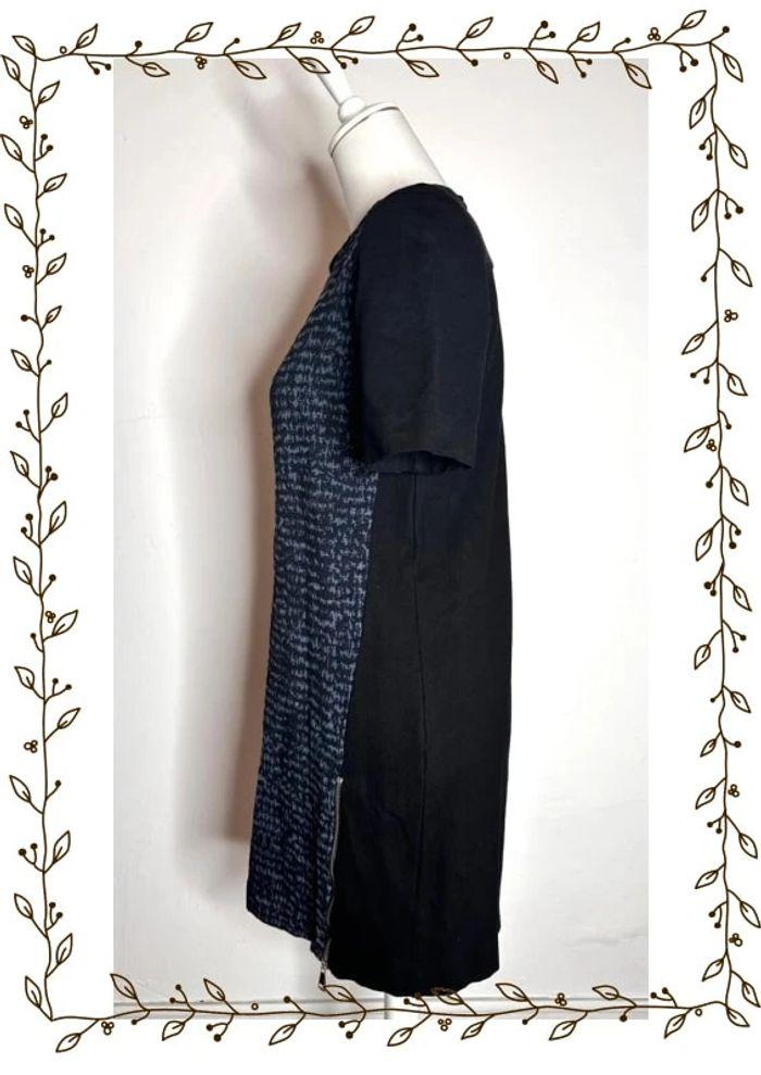 Robe droite tweed bleu et zip Sinequanone taille 40 - photo numéro 5