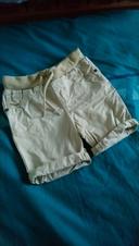 Short toile beige