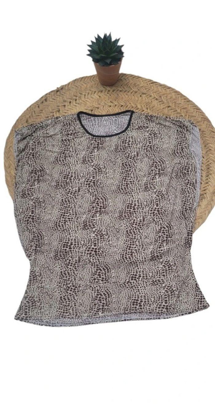 Joli blouse motif animalier taille 46 - photo numéro 1