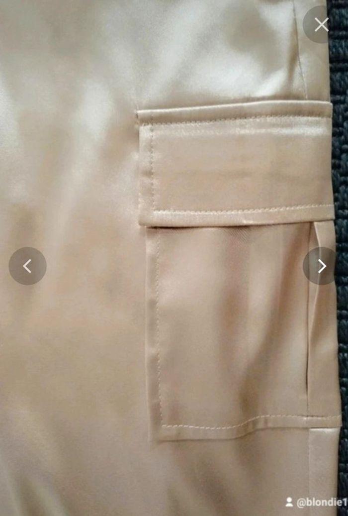 Pantalon en satin fin beige femme taille 38 💛 - photo numéro 12