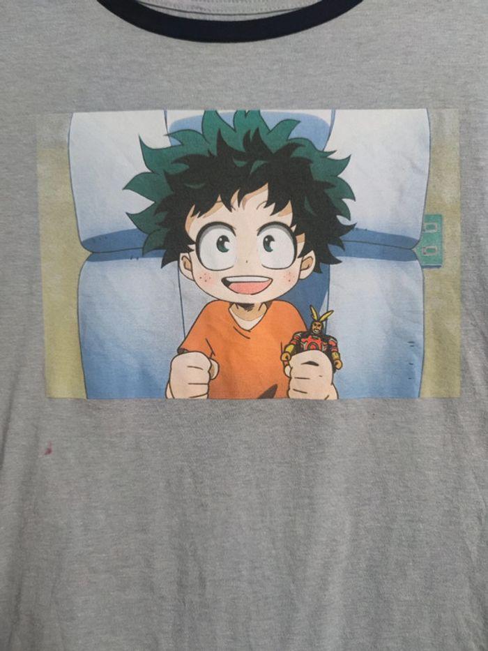 T-shirt Licence My Hero Academia Vintage Gris Taille M Homme - photo numéro 2