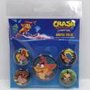 CRASH BANDICOOT : Pack de 5 badges