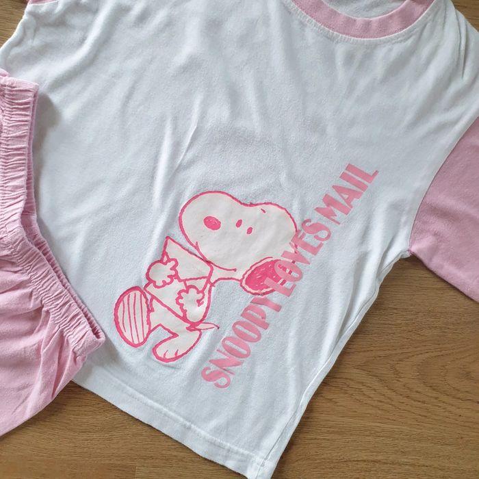 🩷 Ensemble tee-shirt short Snoopy Peanuts 10 ans #emyfleury_10ansfille - photo numéro 2