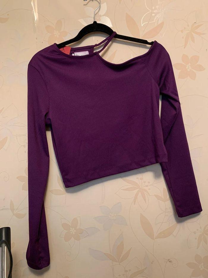 Top Milan violet • Taille L - photo numéro 4