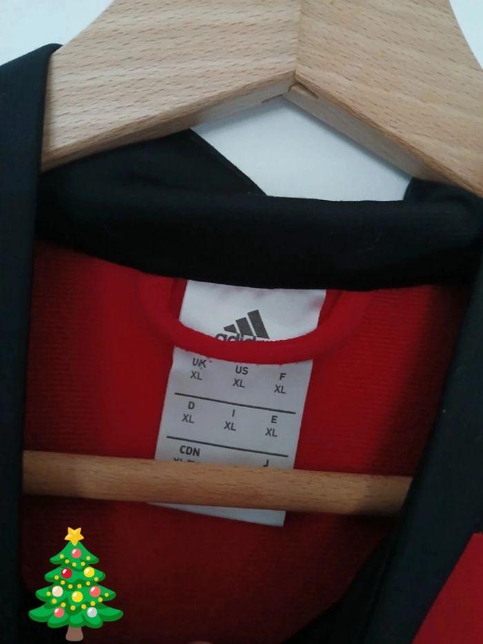 Gilet zippé adidas XL rouge et noir - photo numéro 4