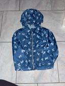 Manteau leger motif papillon 4 ans