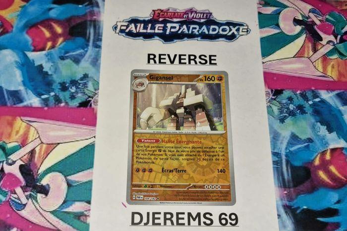 Gigansel Reverse - EV4:Faille Paradoxe - 104/182 - Carte Pokémon Française Neuve