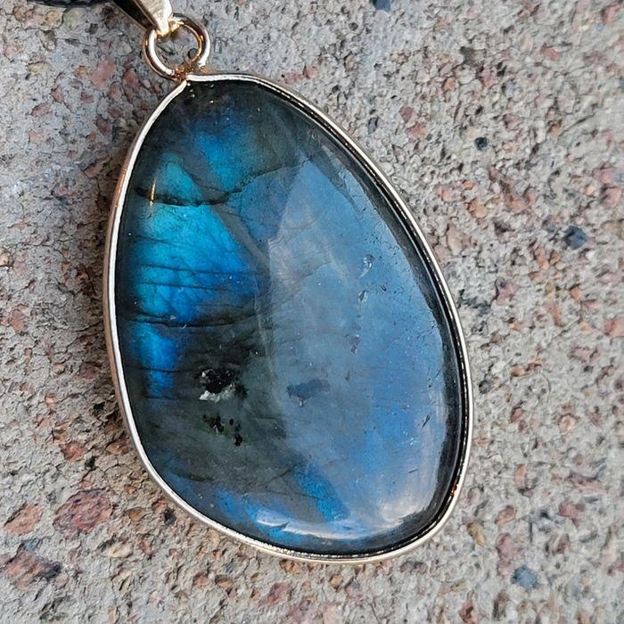 Collier labradorite pierre naturelle véritable - photo numéro 14