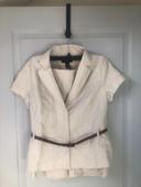 Ensemble tailleur taille 38 40 beige H&M