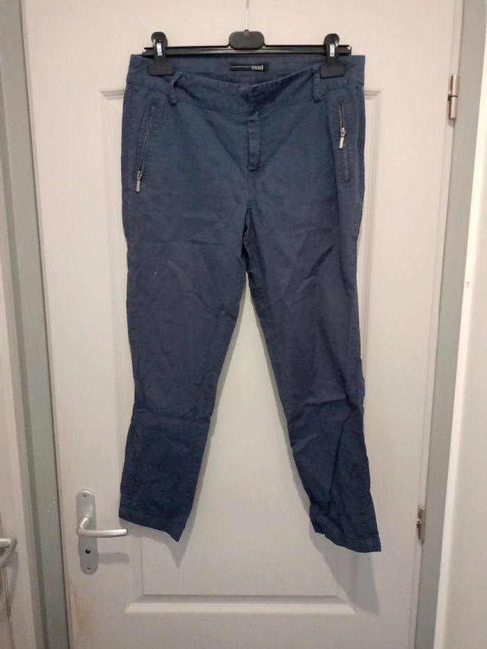 Pantalon 3/4 bleu - photo numéro 1