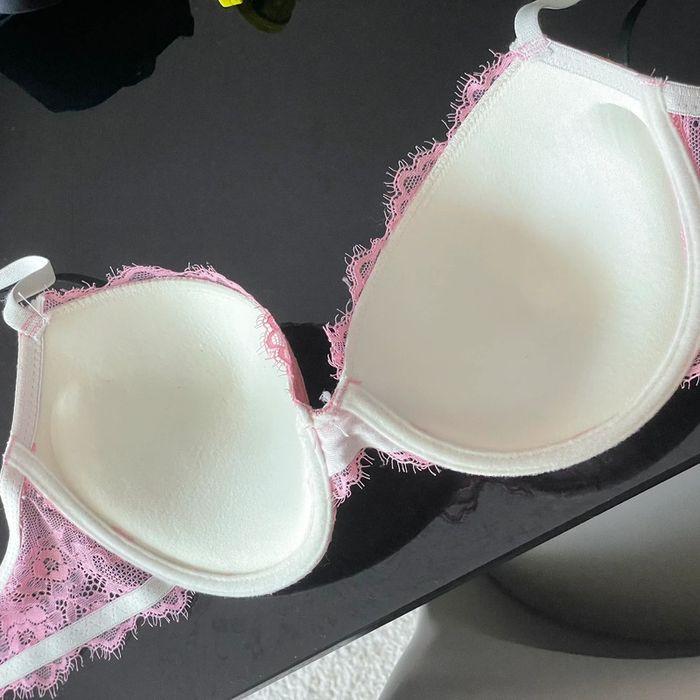 Soutien gorge rose et blanc - photo numéro 5