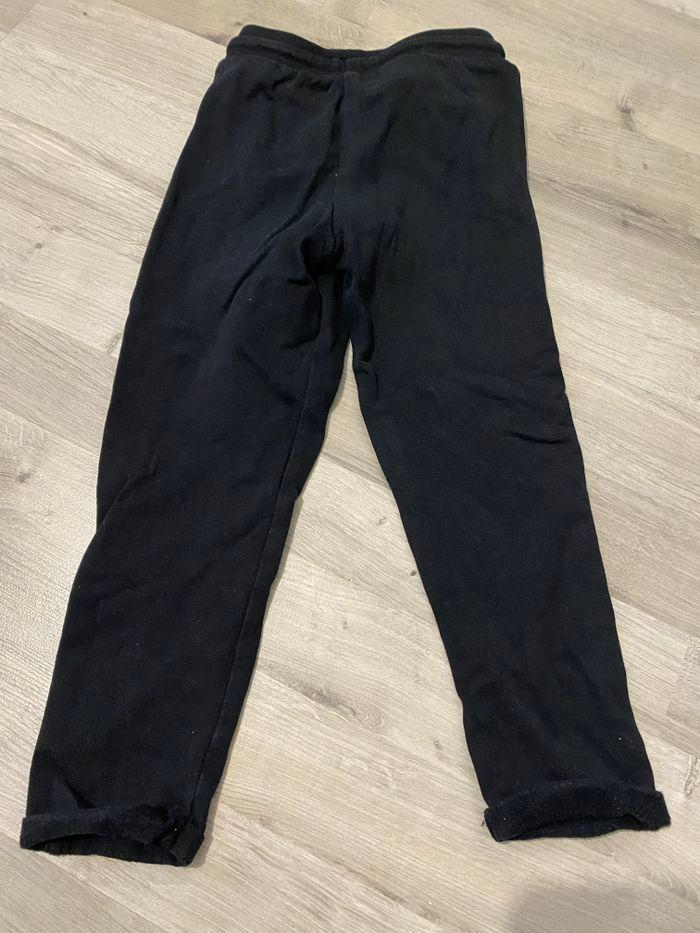 Pantalon jogging noir bande argenté u essentiel 3 ans - photo numéro 2