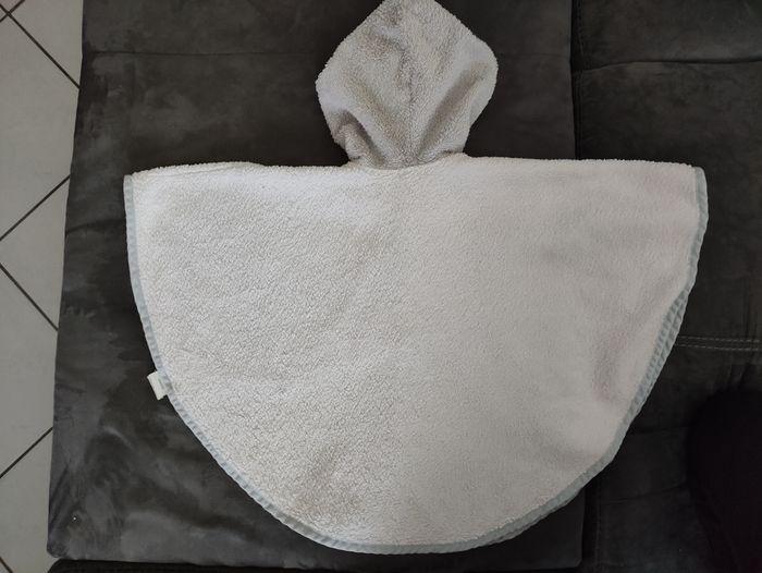 Cape de bain bébé 9 taille unique blanche et grise mixte - photo numéro 3