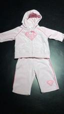 Ensemble jogging rose Superwoman 62 cm