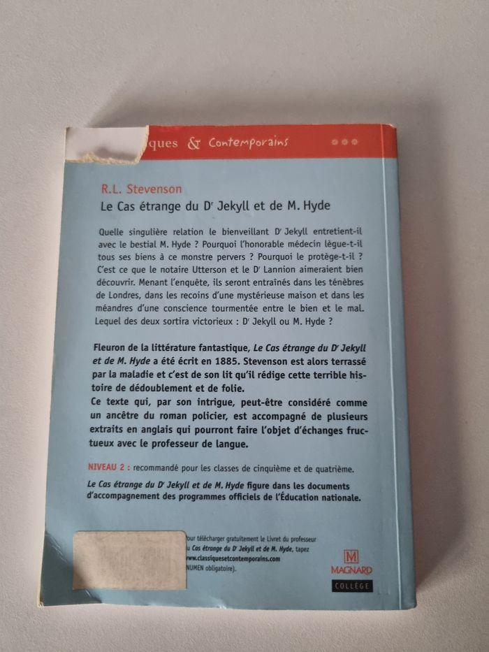 Livre le cas étrange de dr jekyll et de m.hyde - photo numéro 2