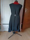 Robe mi-longue noire Claudie Pierlot