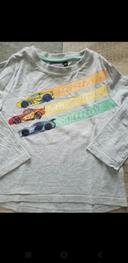 #3ans T shirt manches longues Cars