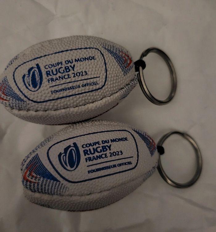 2 portes clef en forme de ballon de rugby-Coupe du monde France 2023 etat neuf logo Andros - photo numéro 5