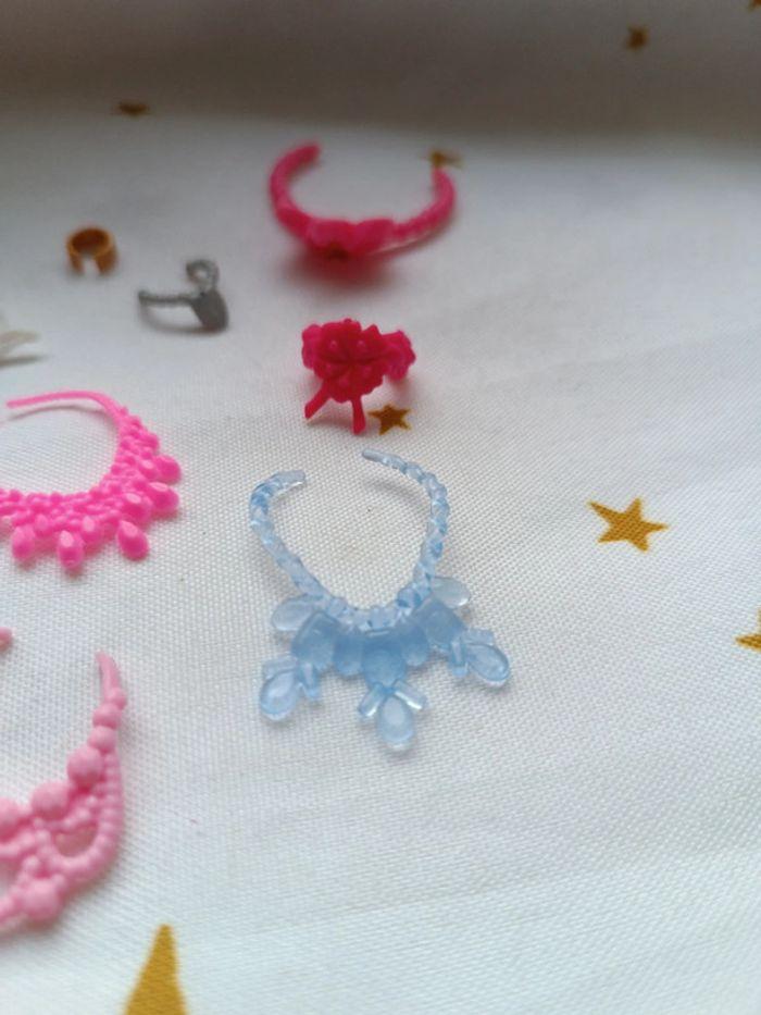 Accessoires accessories Pony poney barbie petshop couronne collier tiara rose or doré cheval - photo numéro 5