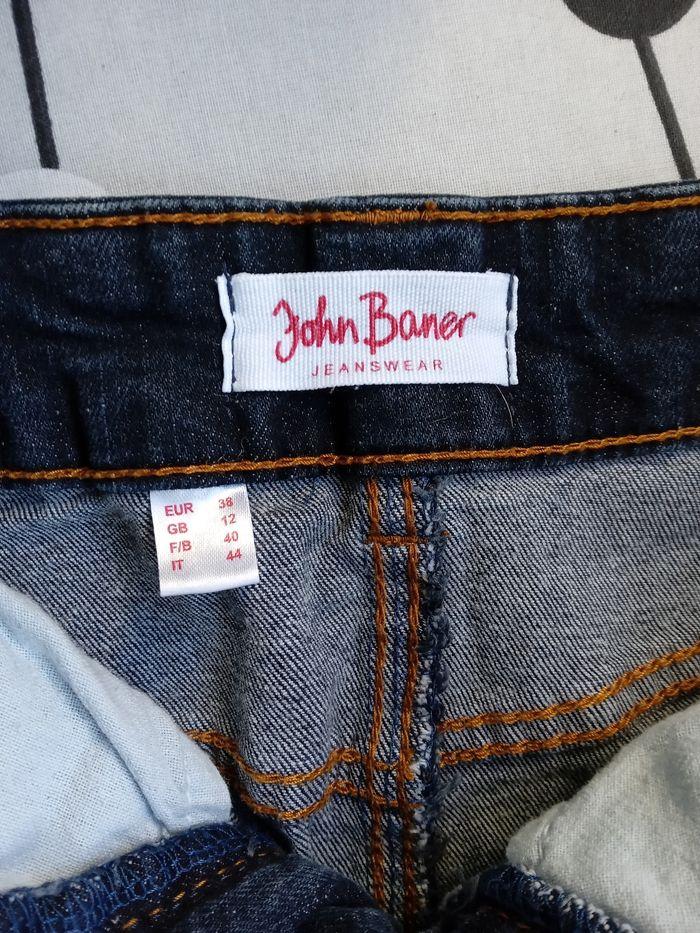 Jupe en jean John Baner bleu jean taille 38 - photo numéro 4