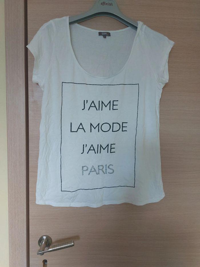 Tee-shirt  blanc gdm - photo numéro 1