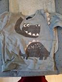 Pull 9-12 mois dinosaure blue seven