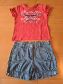 T-shirt Sucre d'orge et short Tissaia en 5 ans en TBE