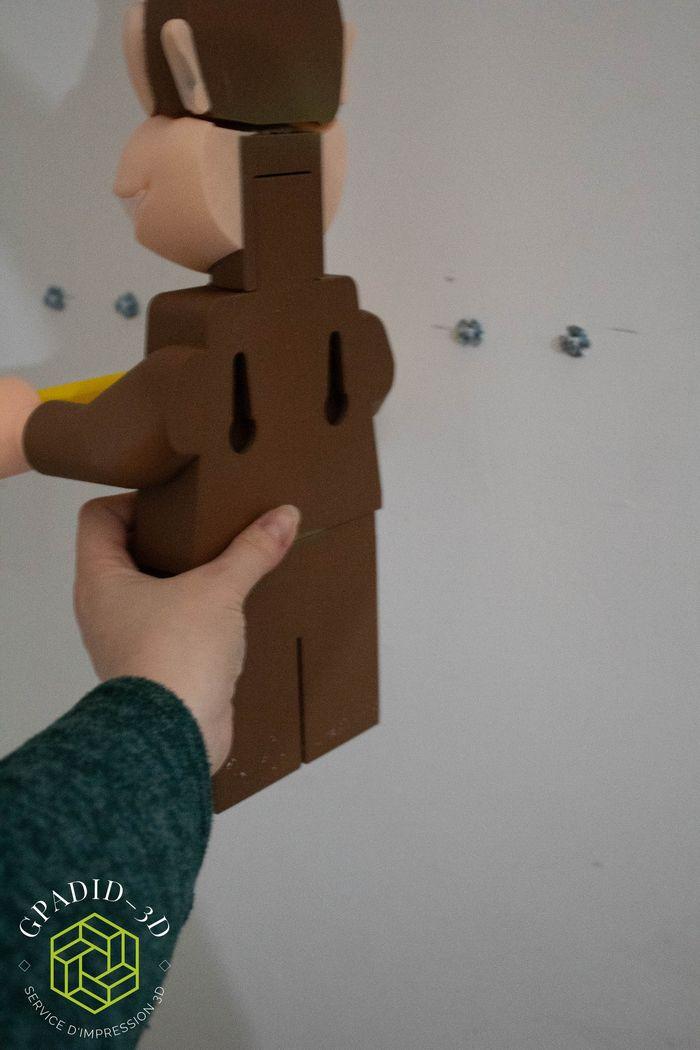 Dévidoir de papier toilette ou simple décoration murale dans un style Lego - photo numéro 9