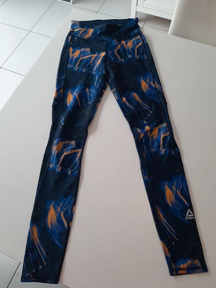 Leggings Reebok bleu taille XS - photo numéro 3